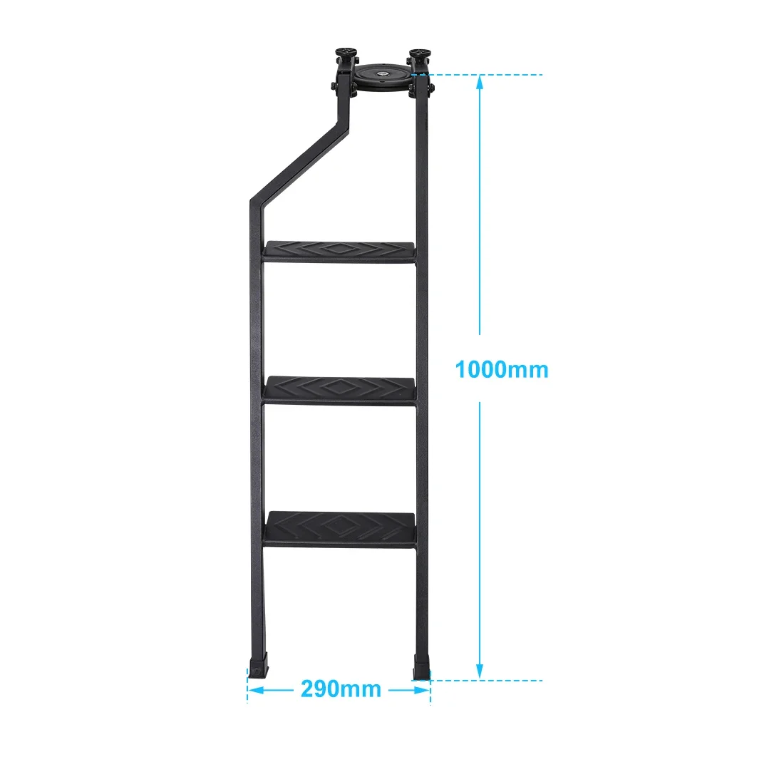 Universal Rear Tailgate Folding Ladder Tailgate Step Ladder For Ford Ranger Wildtrak XLT XLS Rear Door Ladder Protective Frame