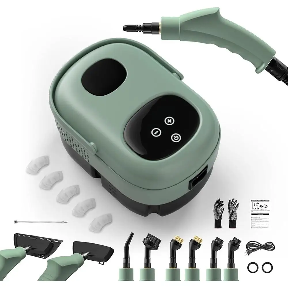 2500W 휴대용 스팀 청소기 고압 기선 휴대용 고온 자동차 홈 청소 6 기어 조절 가능 1100ml 탱크 5