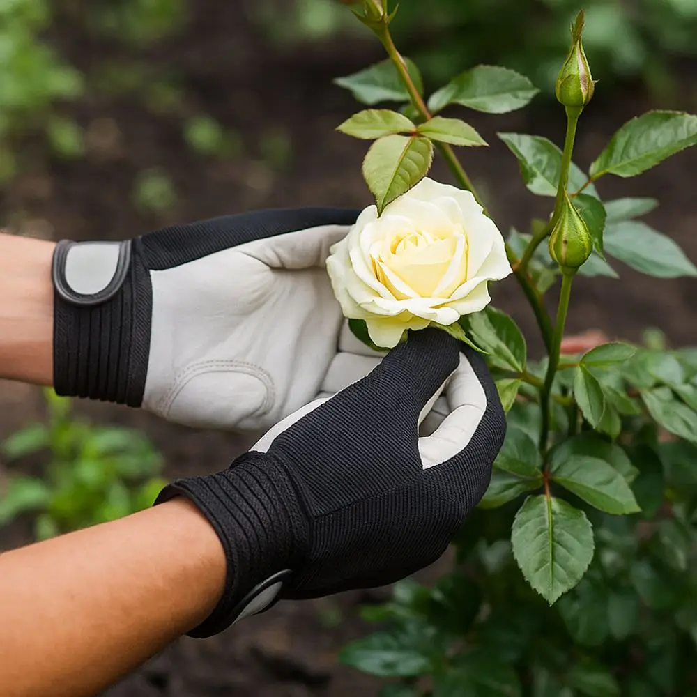 Thickened Labor Insurance Gloves Flex Grip Wear-Resistant Protective Gloves Comfortable Leather Work Gloves Welding