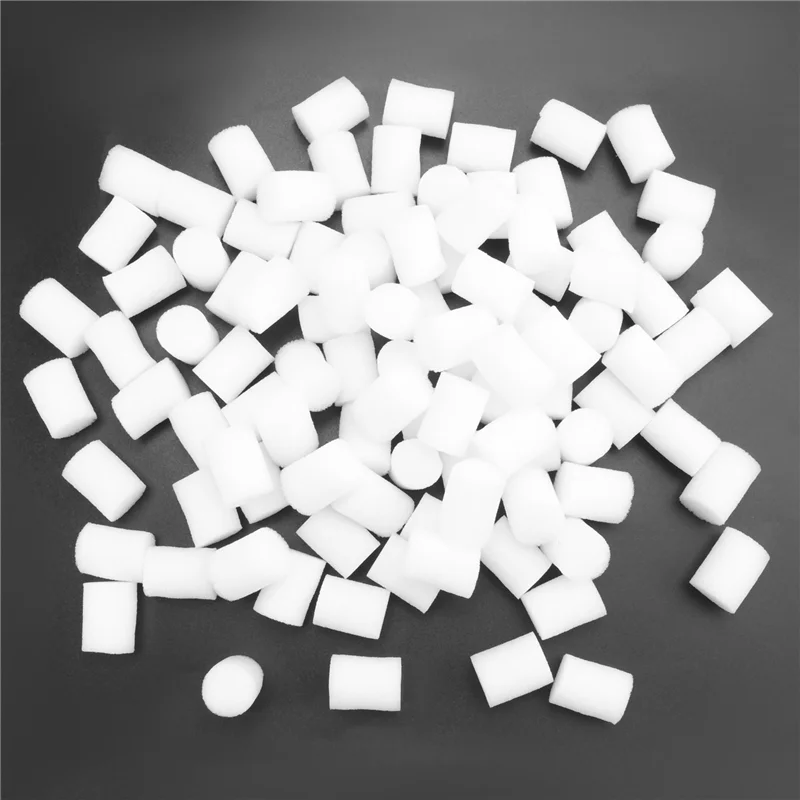 A11I 100 قطعة إسفنجة مائية أسطوانية 19 مللي متر لزراعة نباتات الخضروات في أواني الشبكة ، ملحقات نمو النباتات