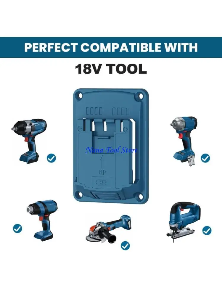 31GJ Lot Of 5 Heavy Duty ABS Tool Hangers Support For 18V Equipment Easy To Install