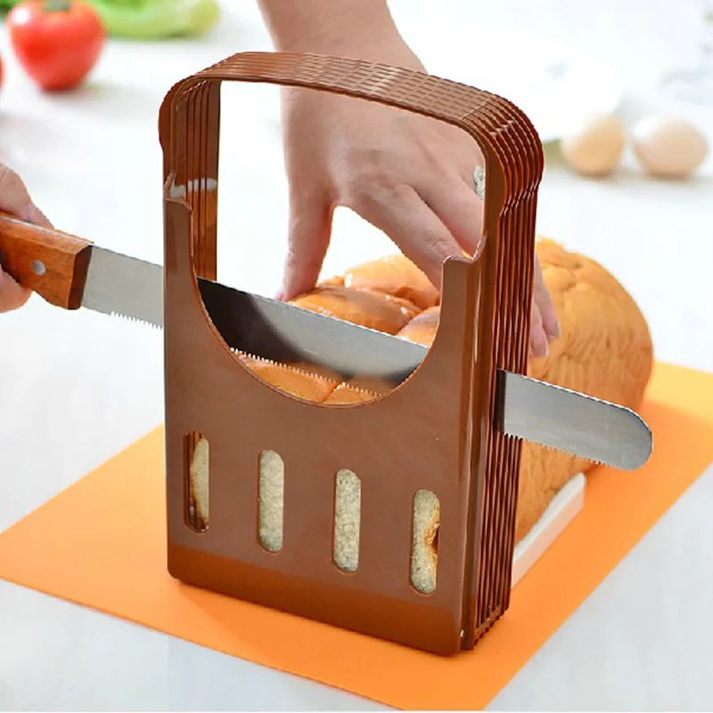 New Arrival  Bread Slicer Toast Cutter Cutting Slicing Guide Rack  Baking and Pastry Tools Kitchen Accessories Baking Supplies