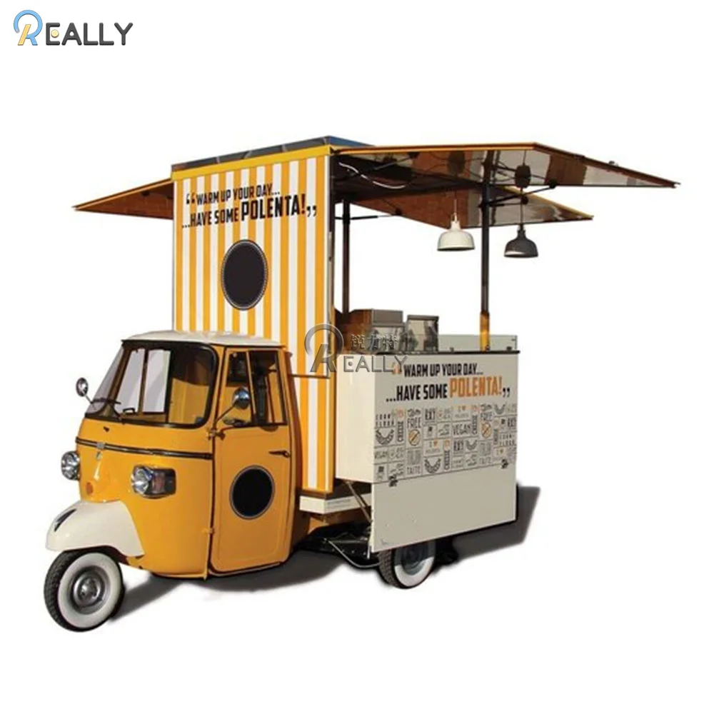 クラシックなヴィンテージモバイルコーヒーカート,食品,車,屋外,三輪車用