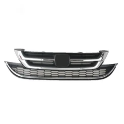 New for Honda CRV CR-V 2010 2011 Chrome Black Front Bumper Upper Grille Lower Grill