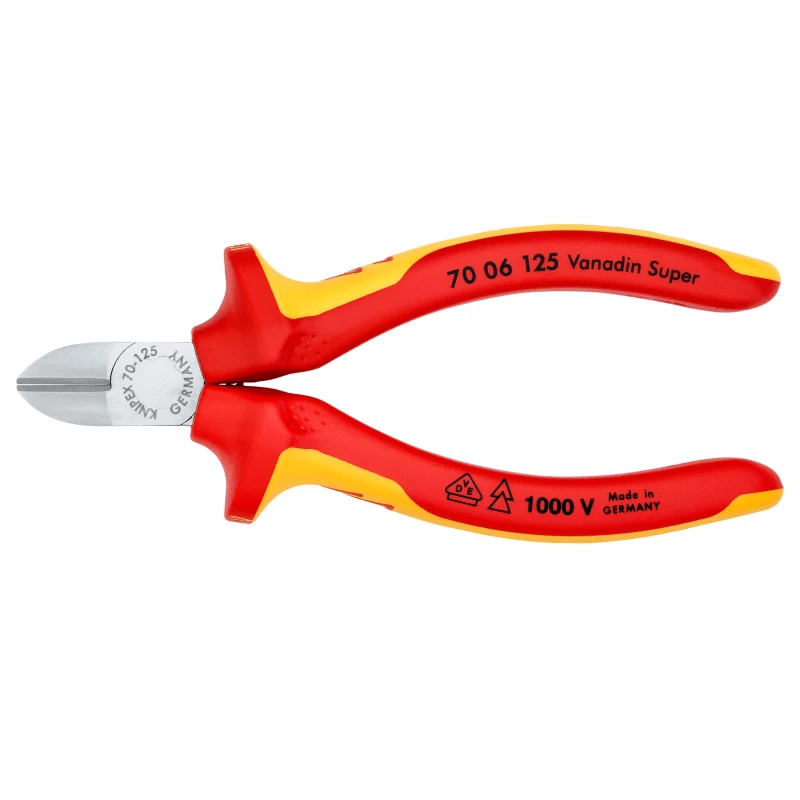 KNIPEX 70 06 125 Diagonal Cutter 1000V VDE Tested Mini Compact Plier 125mm