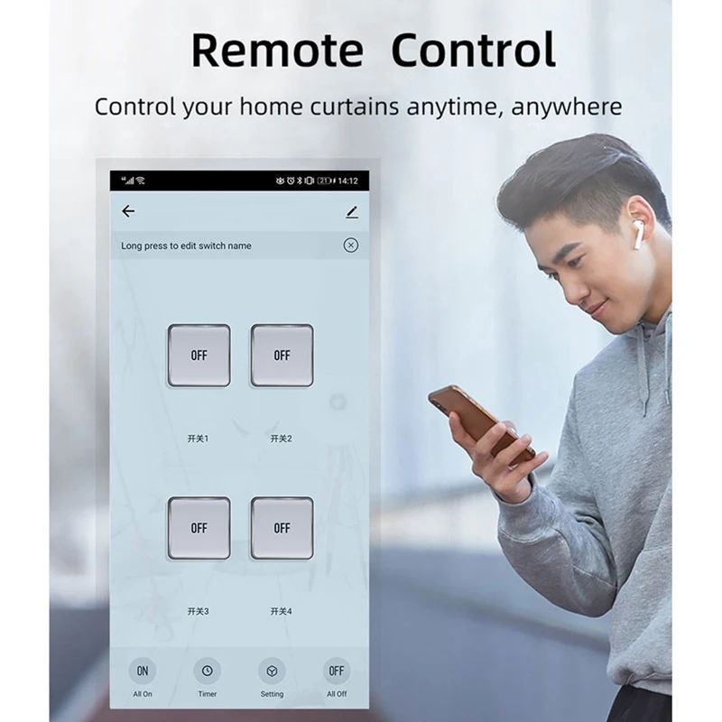 Tuya WIFI 2CH Smart Relay Switch Sensor AC85-250V Switch Access Control Relay Controller With Shell