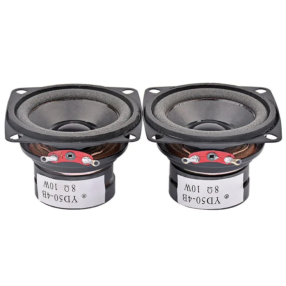 AIYIMA 2Pcs 2 Inch Portable Audio Speaker 4 Ohm 8 Ohm 10W Mini Full Range Sound Loudspeaker DIY Multimedia Speaker Home The