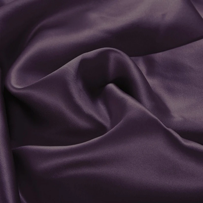 22 Mm To 30 Mm Pure Silk Satin Fabric Super Width  280 Cm 110 Inches Dark Gray Pink Purple Colors  For Bedding  Sheets 1 Meter