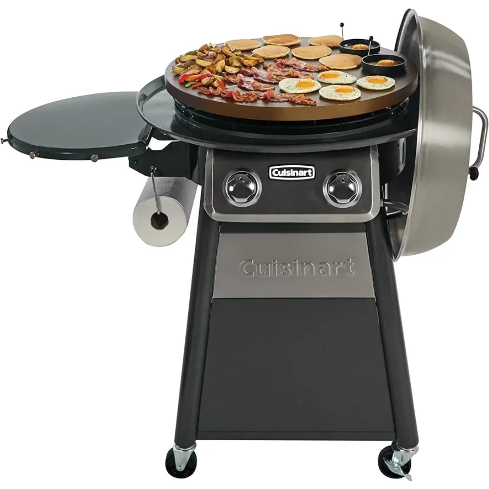 

BBQ Grill CGG-888 Outdoor Stainless Steel Lid Gas Grill Barbecue 360° Griddle Cooking Center Cookware Bbq Grills