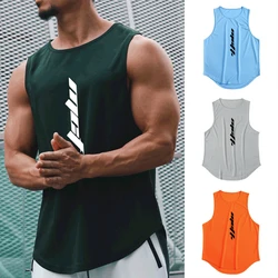 Muscle Guys Gym Clothing Workout Tank Top Mens Bodybuilding Vest Mesh Fitness Sleeveless Shirt for Men Sports Basketball Jerseys