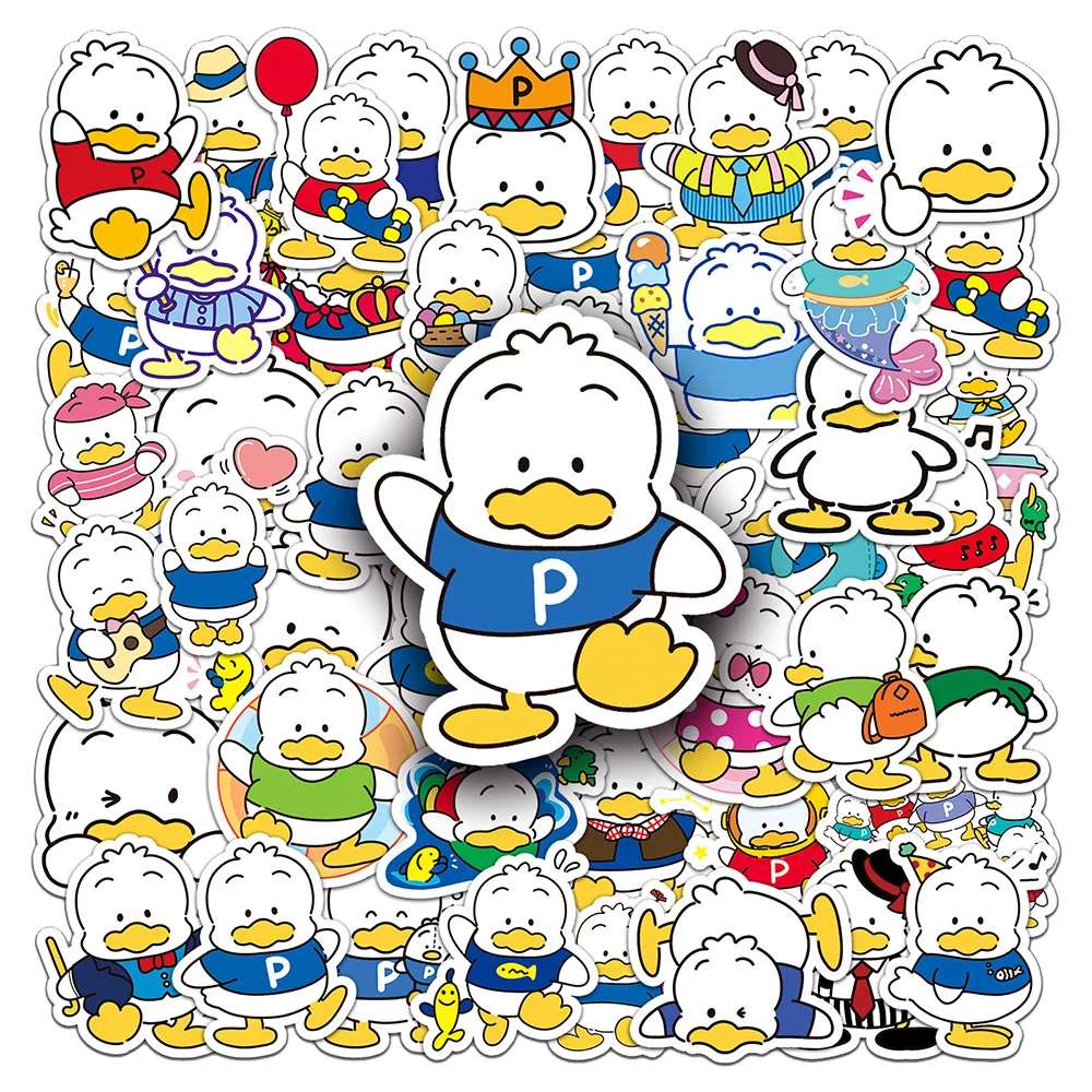 

10/30/50pcs Sanrio Pekkle Cartoon Stickers Cute Duck Anime Sticker Laptop Skateboard Luggage Phone Graffiti Decals for Kids Toy