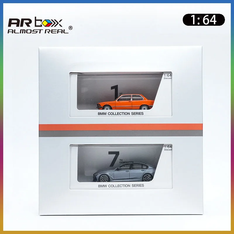 New Almost Real Car Model BMW 3 Series 50th Anniversary 1/64 Double Set Car Model 2026 Alloy Simulate Car Model Collect Toy Gift