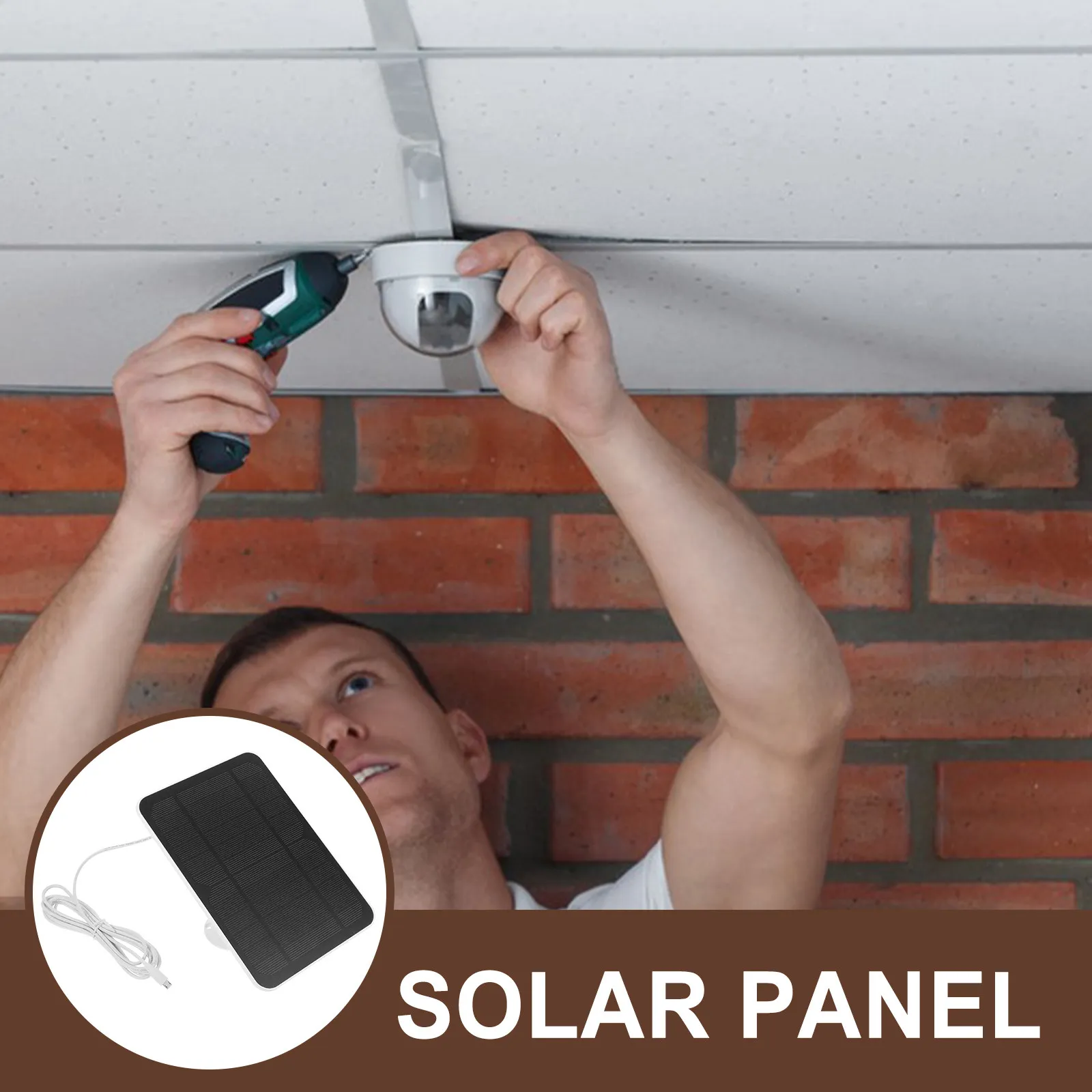 Solar Panel Charger For Camera For Home Security Camera System Property Manager Mobile Phone Chargers Power Charging