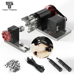 Twotrees 4th Axis CNC Rotary Module For CNC TTC450 Laser Milling Cutter Machine Engraving Module for Carving Cylindrical Objects