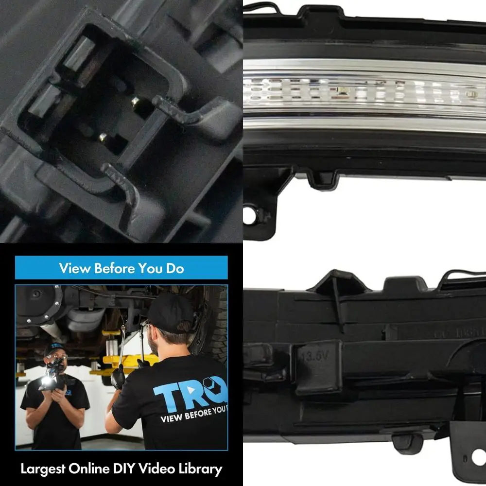 Right Side Mirror Turn Signal LED Light for 2015-2018 Ford Edge, Compatible with T4Z13B374A & T4Z13B375A