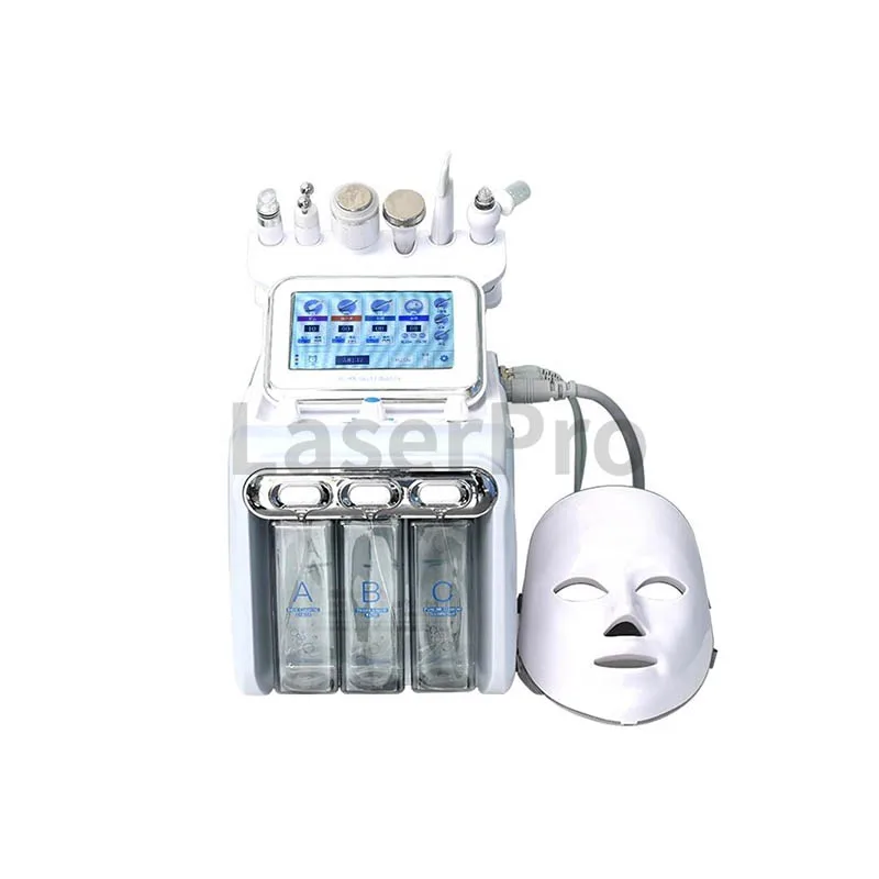 2023 best selling Hydrofacials Machine 7 In 1 Hydro Radiofrequency Oxygen Water Dermabrasion Device SPA Salon with Led Mask