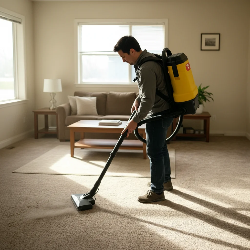 TJ-5S Professional Cleaning Equipment Backpack Vacuum Cleaner 29kPa Suction Silent Vacuum for Hotel Janitorial Supply