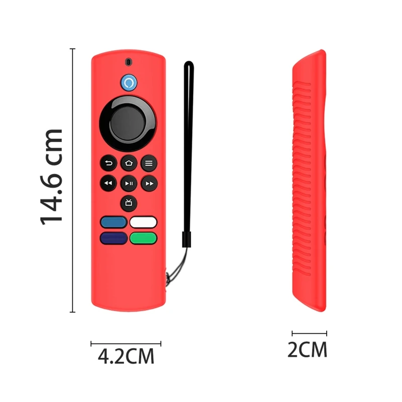 1pc TV Remote Control Protective Cover for Fire TV Stick Lite 2022 with Alexa TV Cover Durable Shockproof Silicone for Case