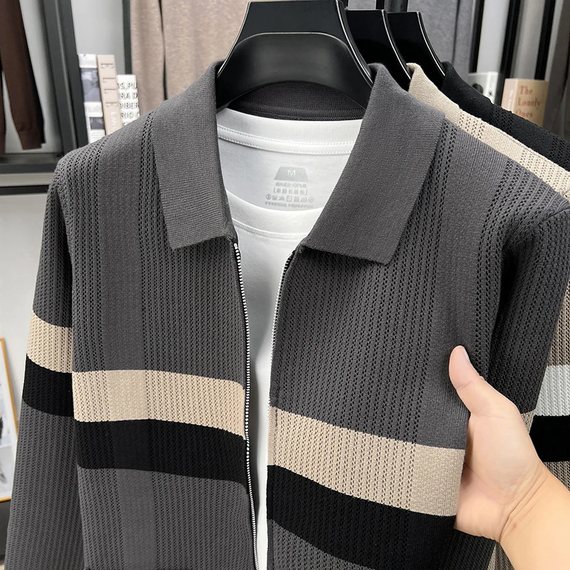 Hoogwaardige heren jacquard tr - Winter Clothing Trends recensie en prijs