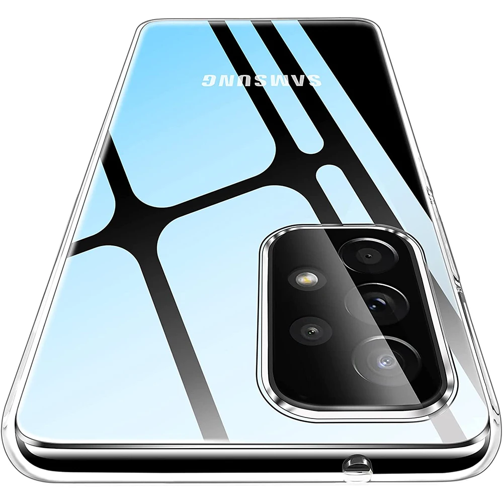 Silikonhülle für Samsung Galaxy A73 A53 A33 A23 A13 A72 A52 A32 A22 A71 A51 A31 A21S A70 A50 Ultradünne, klare, weiche Hülle – Detail 6