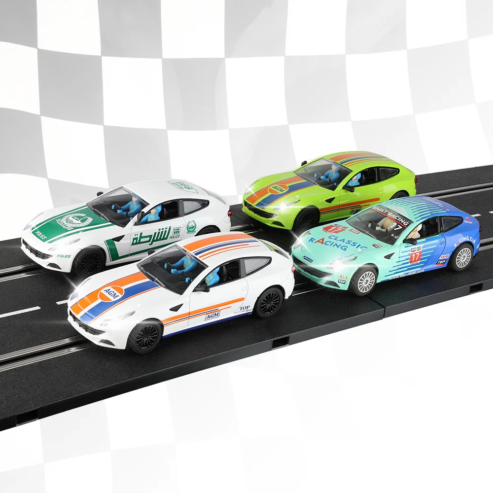DIY Slot Cars 1/32 1 32 Scale AGM FF Dubai Police No 17 Evolution Racing Toy Car For Carrera Digital Track System