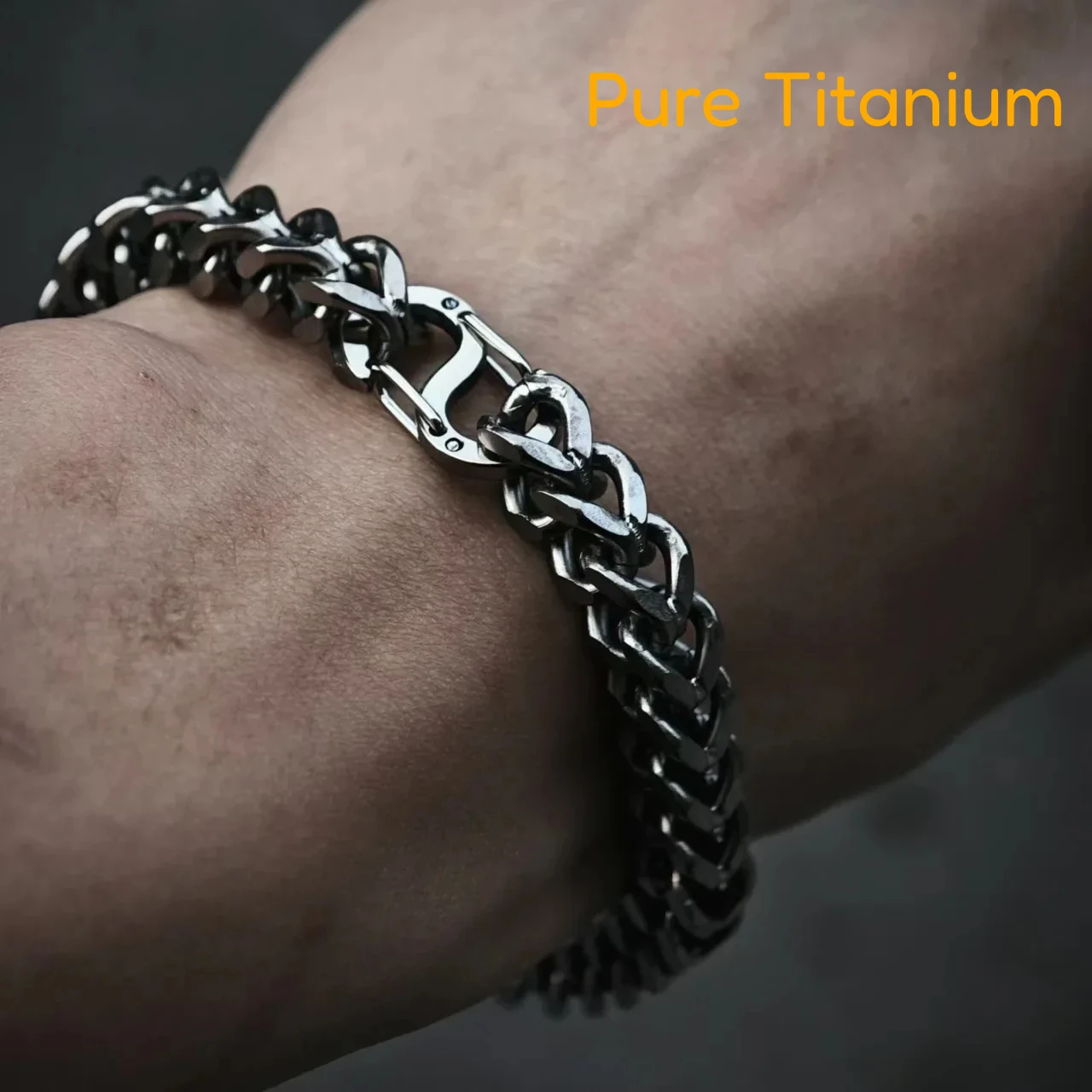 Ultra Light TA1 Pure Titanium Keel Chain Bracelet and Necklace for Men Women Skin Friendly Anti-Allergic Collarbone Ti Necklace