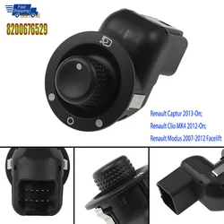 Electric Adjuster Rear View Mirror Control Switch Knob Button for Renault Captur Clio MK4 8200214921 8200676529 Car Accessories