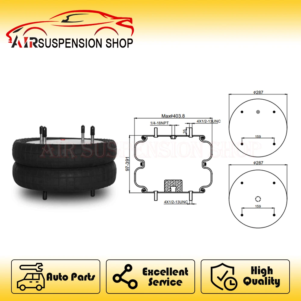 For Firestone W01-358-6799 223D-2 Contitech FD530-35 543 Goodyear 2B14-476 Air Suspension Spring Assembly Car Accessories