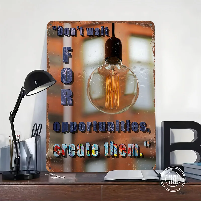 Make It Happen Tin Poster Customized Wall Art Retro Vintage Metal Signs for Fans Room Mancave Decoration Gaming Home Decor Items