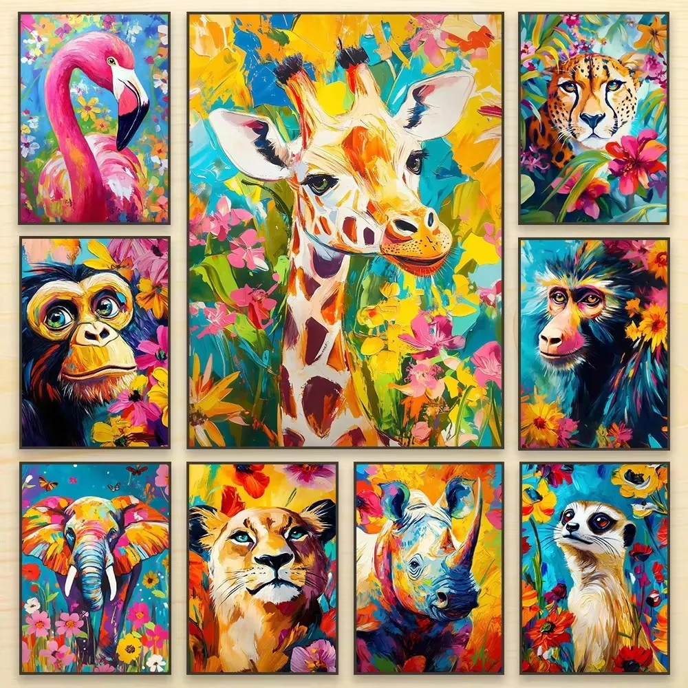 Cheetah Safari Animal Colourful Jigsaw Puzzles 500/1000/1200/2000PCS Handmade Art Exquisite Home Decor Gift No Frame