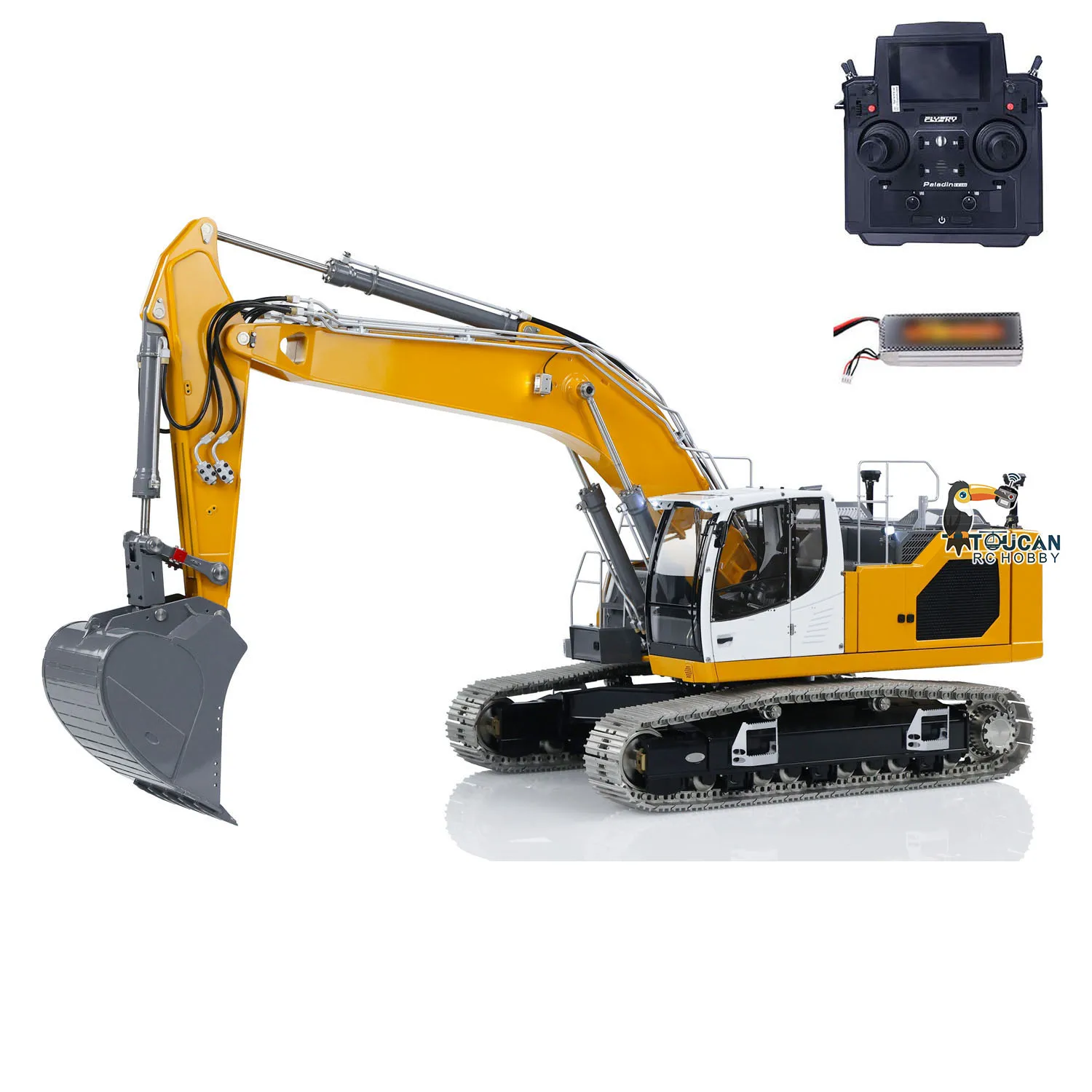 1/14 LESU 945 RC Hydraulic Excavator Metal Construction Vehicles Remote Control Digger PL18EV Lite Painted Assembled RC Toys