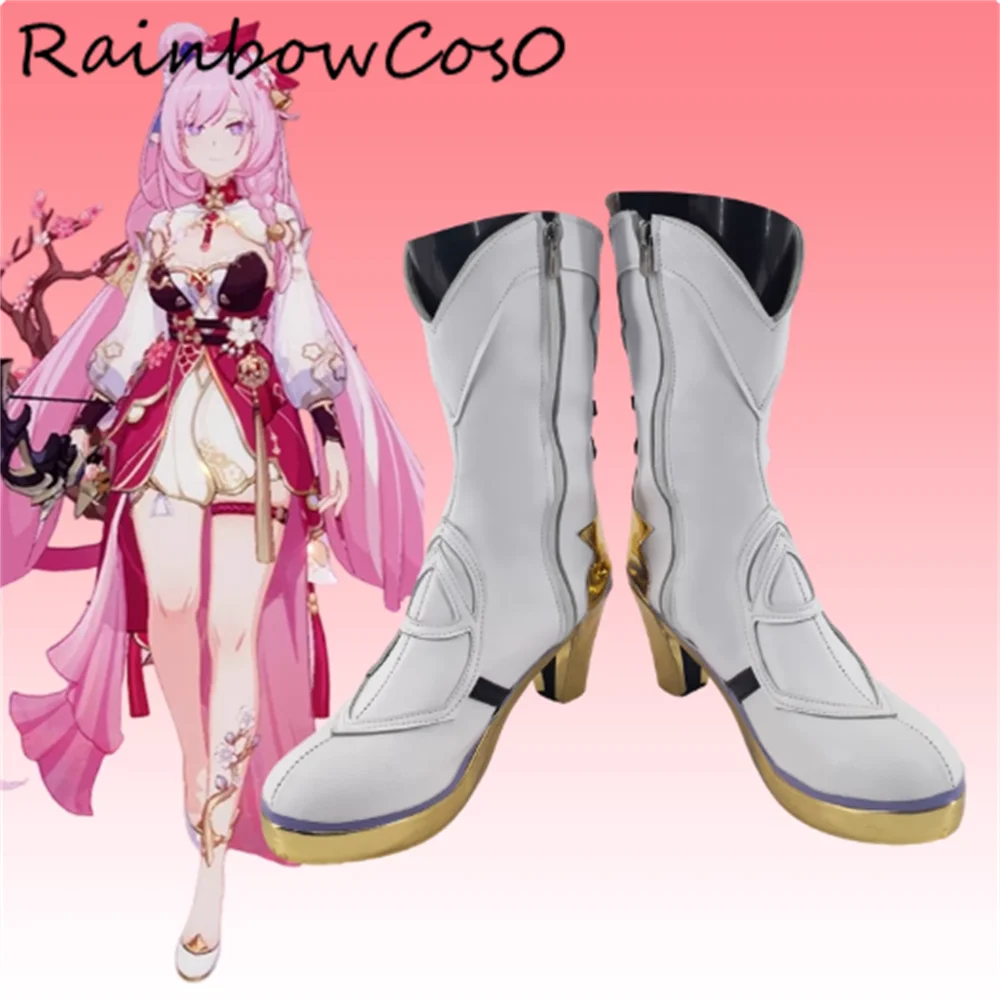 Elysia Honkai Impact Honkai: Star Rail Cosplay Shoes Boots Game Anime Party Halloween RainbowCos0 W5401