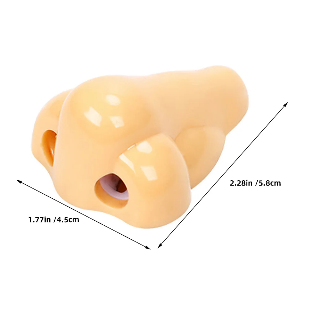 12 قطعة من مبراة أقلام الأنف، مبراة يدوية لطيفة على شكل أنف لمشاريع المكاتب المدرسية، مبراة محمولة باليد #4