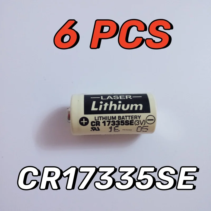 6PCS SANYO CR17335SE 3V 17335 CR17335 CR2/3A 3V 1800mAh PLC Industrial Control Lithium Battery White Case