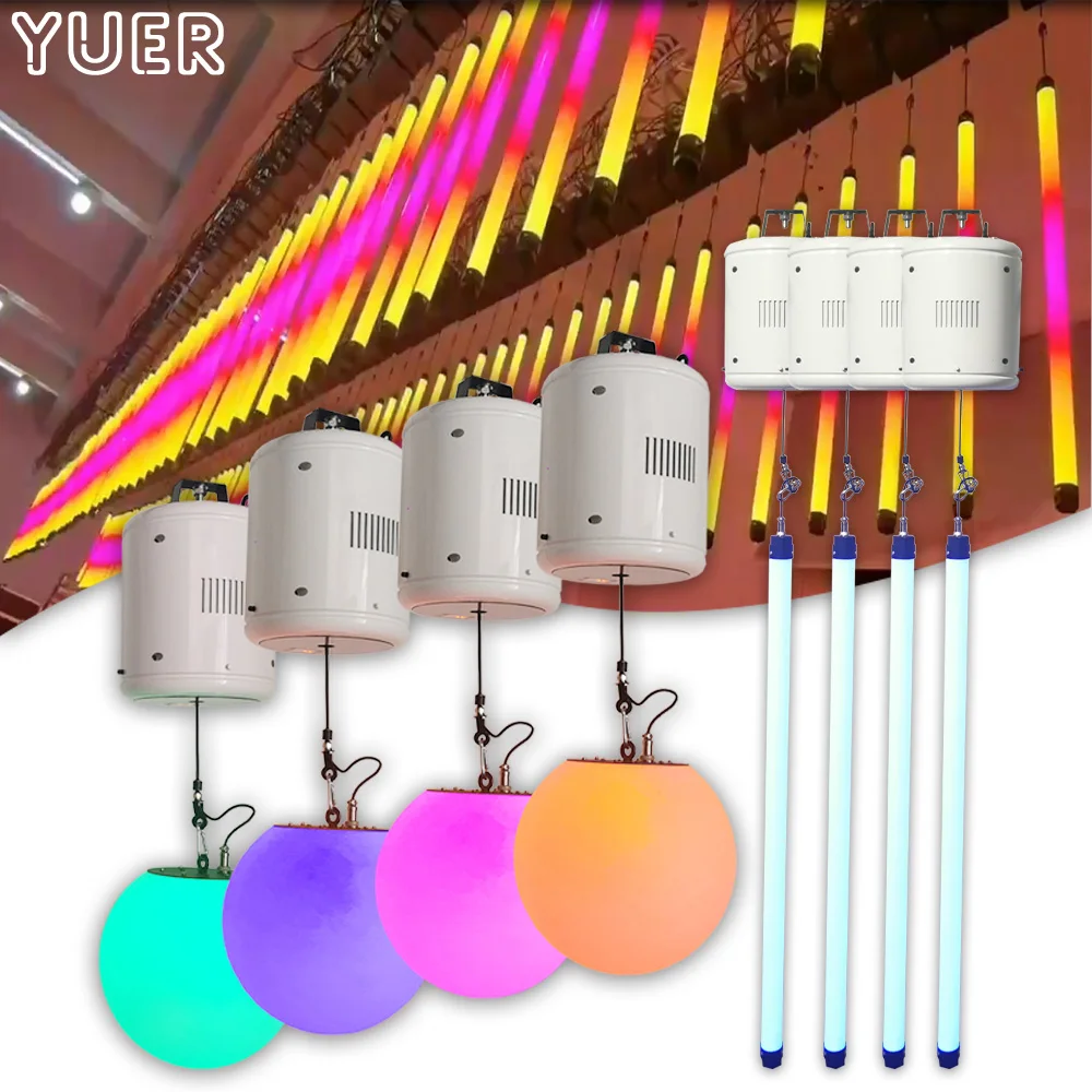 

NEW LED Lifting Ball Bar Light Pixel Tube RGB 3IN1 4m Lifting Rectangle Line Other Patterns DJ Disco Party DMX Stage Lighting