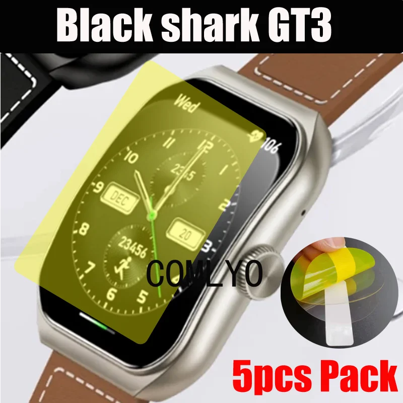 5PCS For Black shark GT3 Smart watch Screen Protector Cover HD TPU Film