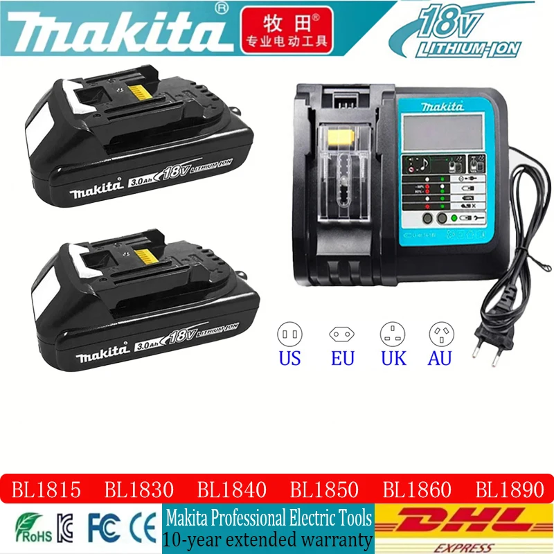 18V 6000mAh Makita Original With LED lithium ion replacement LXT BL1860B BL1860 BL1850 Makita rechargeable power tool battery