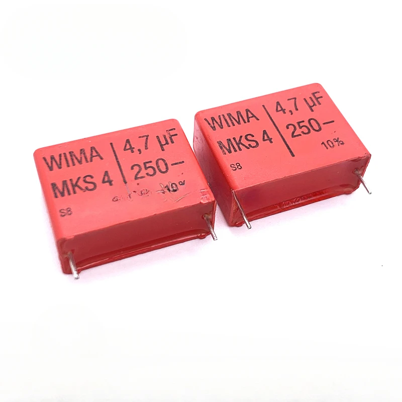 

2PCS/5PCS WIMA MKS4 4.7UF 250V 250v4.7UF 4U7 foil film capacitor 250V4700nF 4700NF 250V475 475 Foot distance 27.5MM