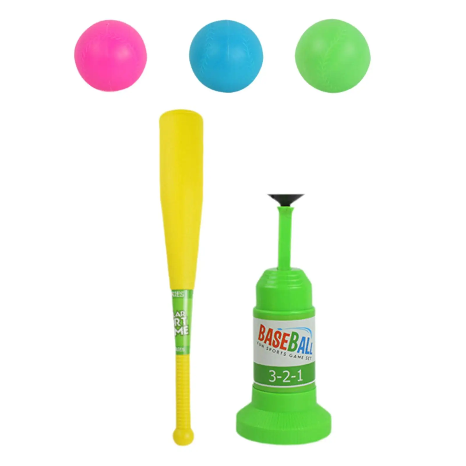 Baseball Batting Set Baseball Game Sports with Bat Baseball Launcher for Birthday Gifts Children Girls Boys Garden Lawn Yard