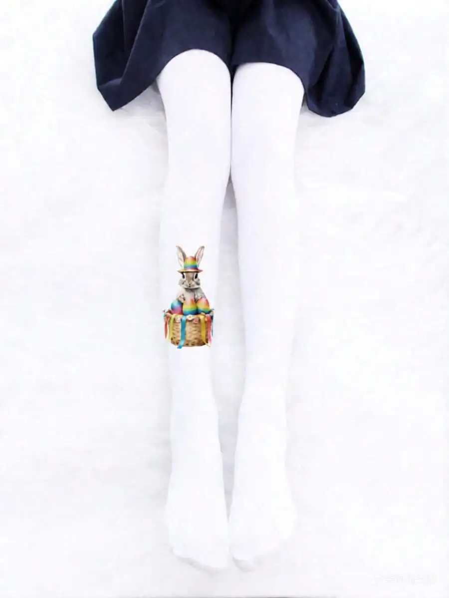 1 Pair Women's Cat Print Pantyhose, Cute And Adorable, A Must-Have For Cat Lovers, Perfect For Festivals, Dates, Daily Outings And Parties - Image 5