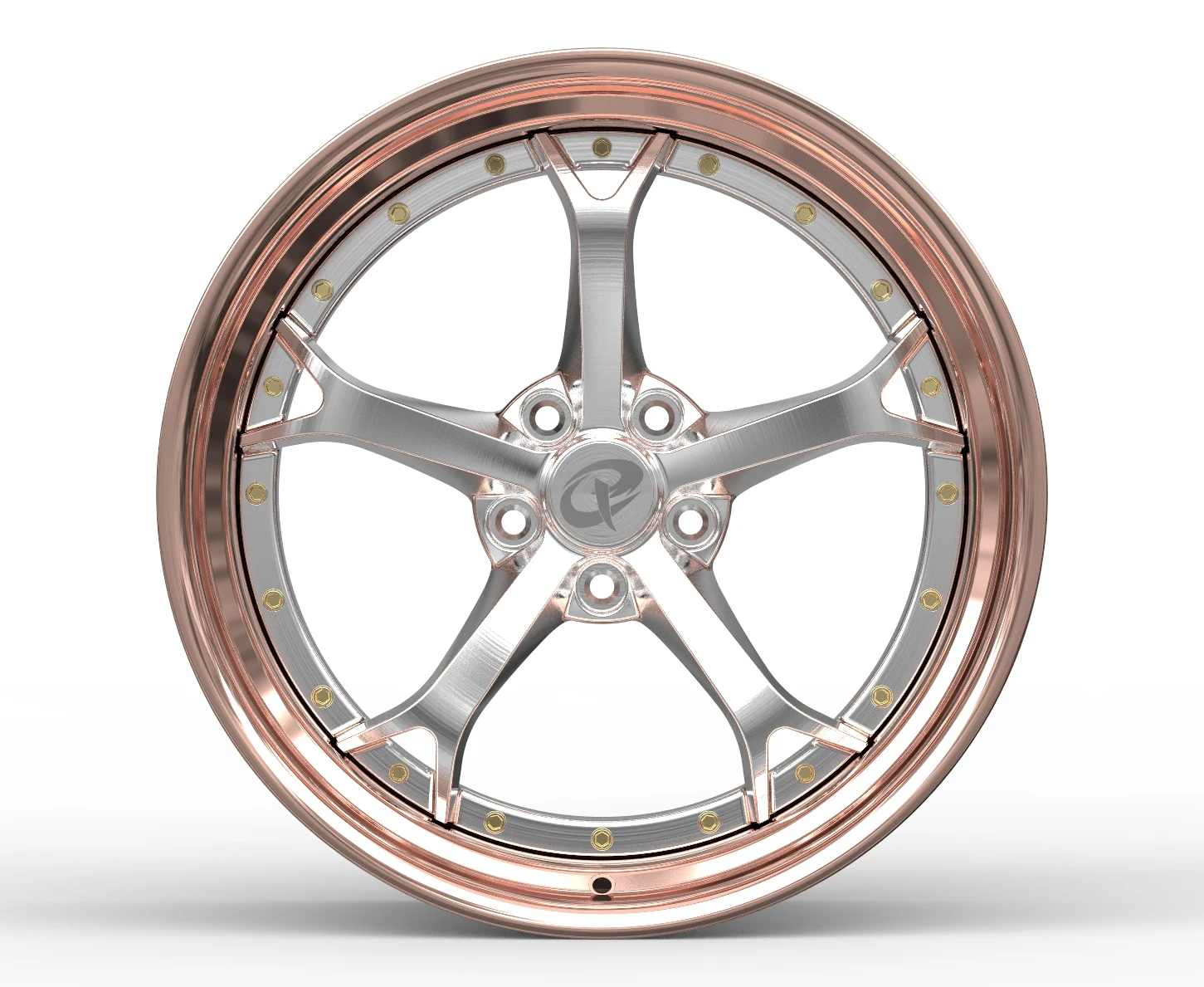

Factory Direct Passenger Car Wheels Two-Pieces Rims Polished 18 Inch Custom Alloy Forged Wheels