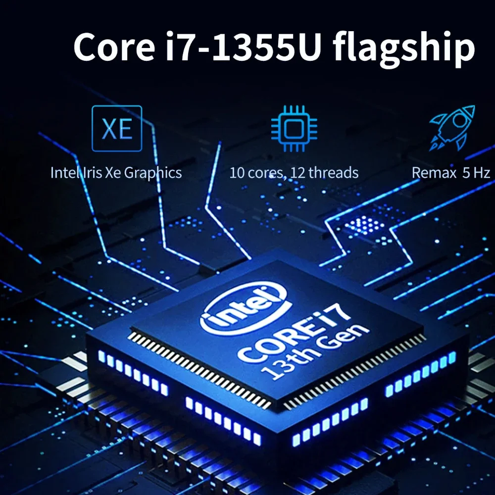 คอมพิวเตอร์15.6นิ้ว Intel I7-1355U Nvidia MX450แป้นพิมพ์เรืองแสง36GB DDR4 2TB SSD 10คอร์12เธรดปลดล็อคลายนิ้วมือ