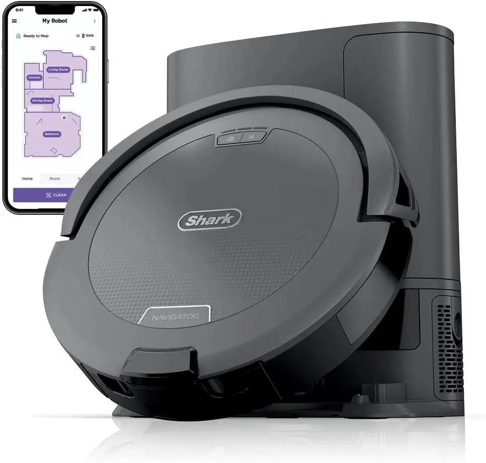 Robot Vacuum with Self-Emptying Base, Bagless, 60-Day Debris Capacity, Ideal for Pet Hair, Carpet and Hard Floor, Renewed