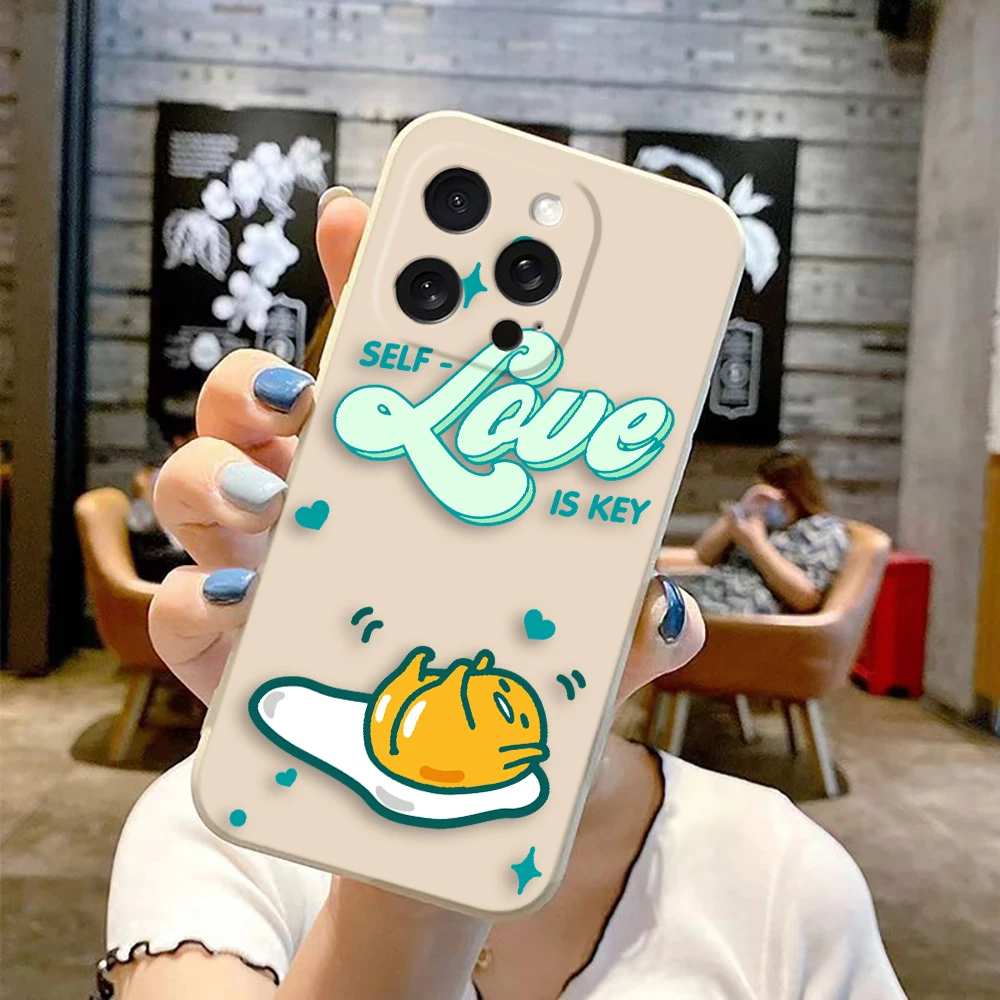 Hangyodon G-Gudetama Egg Cover Phone Case For Apple 16 Iphone 16 15 14 13 12 11 PRO MAX Soft TPU Color Case Funda Coque Shell