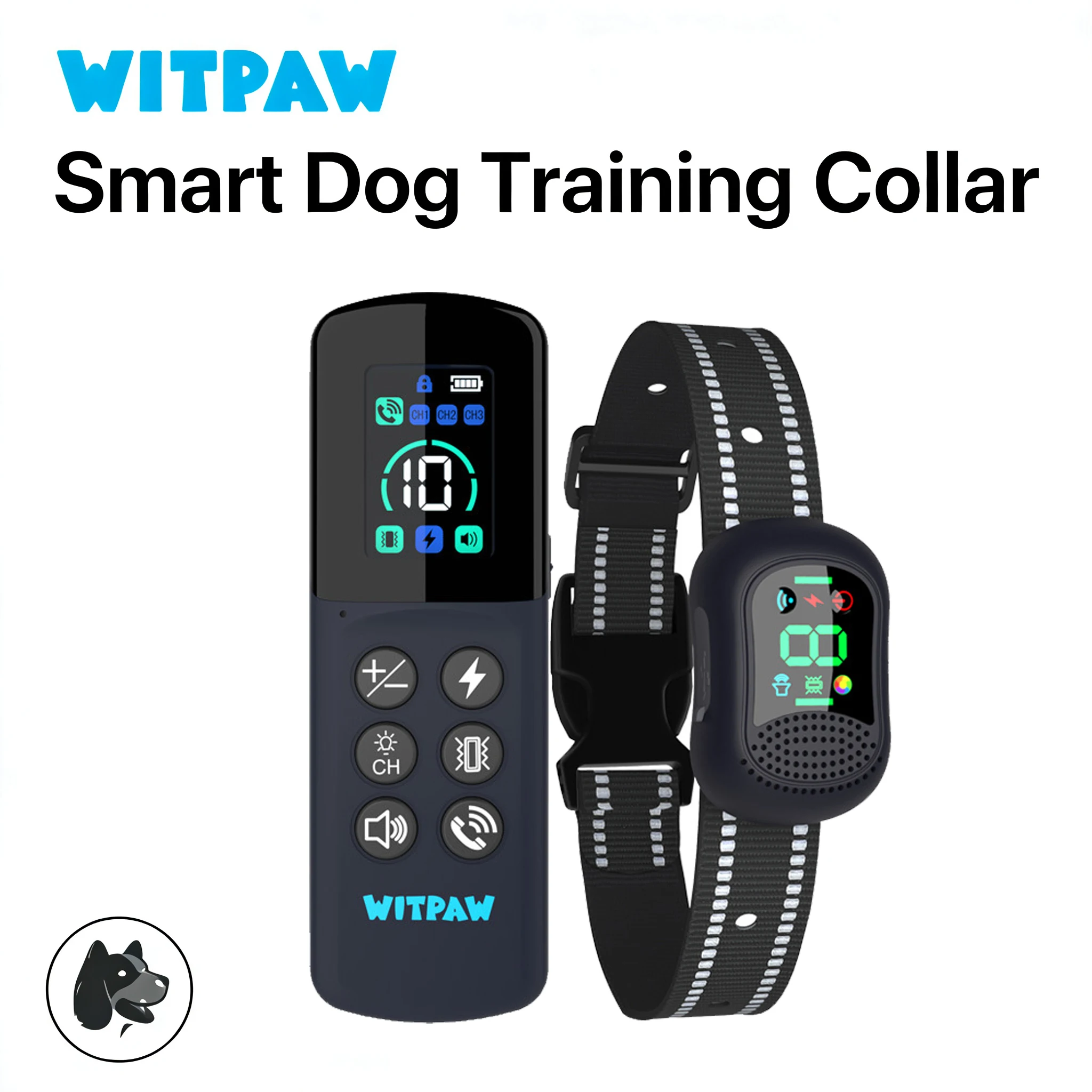 

Ошейник для дрессировки собак с вибрацией, дальность действия 4900 футов, 4 режима (0-10 уровней), голосовой вызов, водонепроницаемость IP67, перезаряжаемый, подходит для всех пород собак