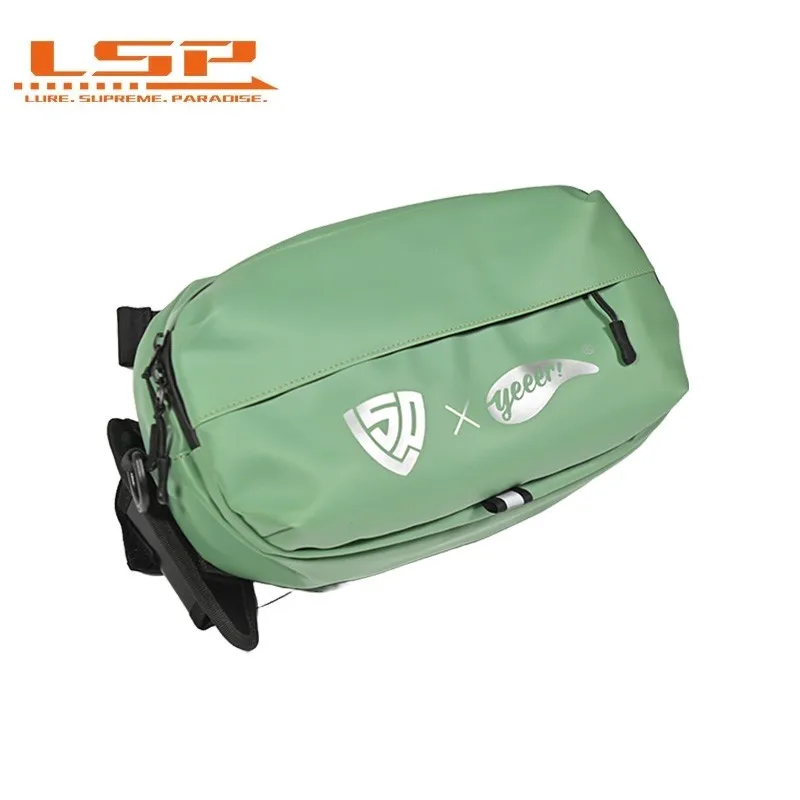 

LSP Fishing Waist Bag Outdoor Sports Lure Bag Backpack Hike Oxford cloth Waterproof Chain with Plier Cover Free