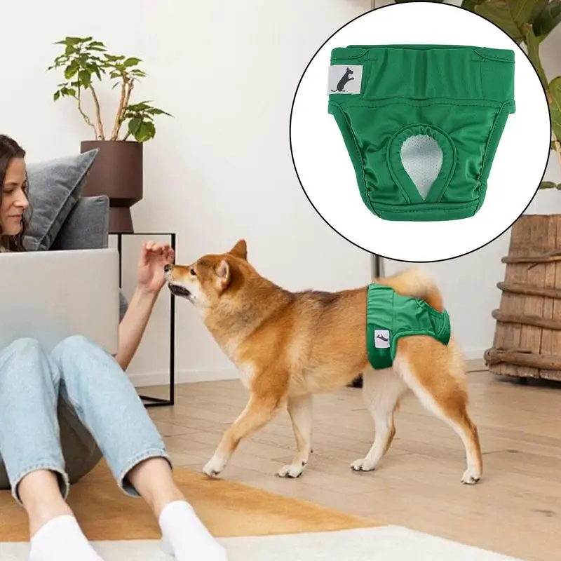 Female Dog Diapers Puppy & Doggy Diapers Washable Reusable Highly Absorbent Dog Heat Panties With Strong & Flexible Closure For