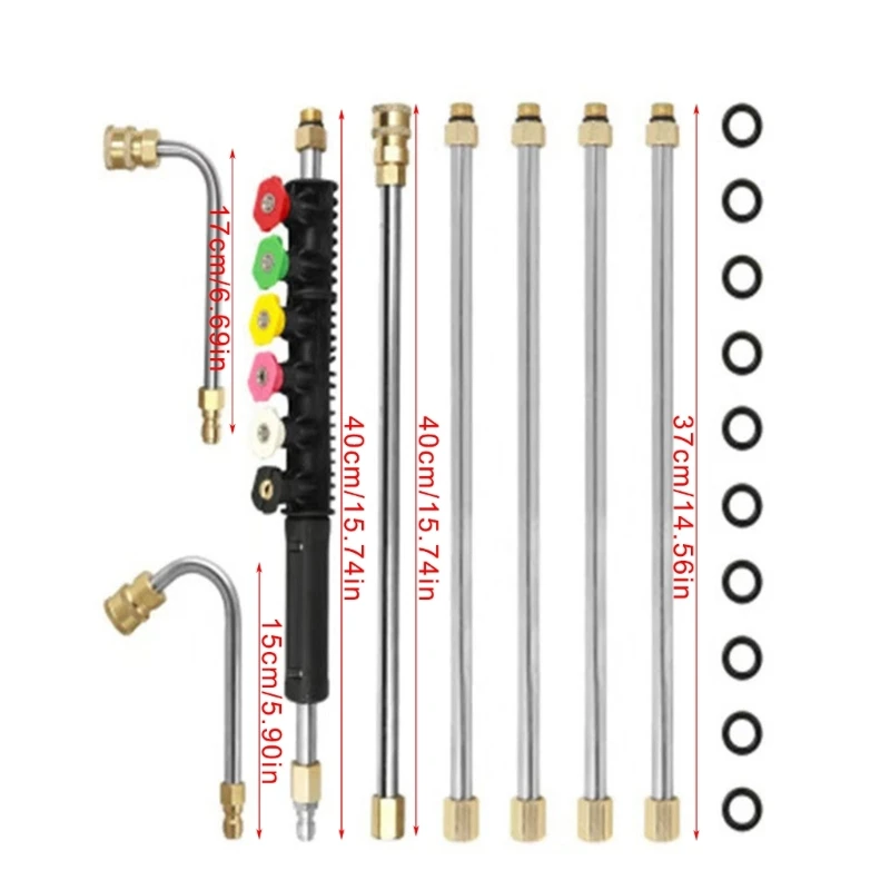 Extendable High Pressure Washer Wand Upgrades for Car Wash & Gutter Maintenance