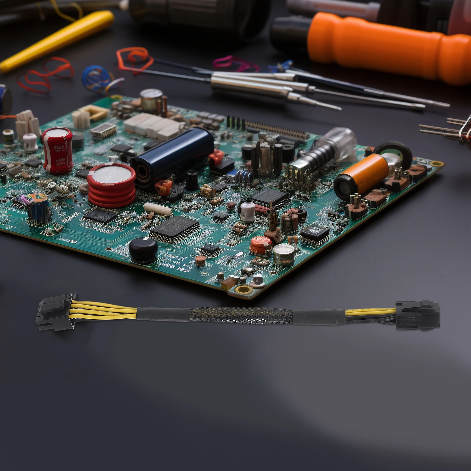 

Power Adapter Cable Extension Conversion for Graphics Card Gpu Power Supply Splitter Pci Board Durability Easy Installation