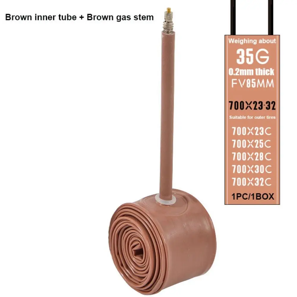 

700X23-32 Внутренняя трубка из ТПУ для шоссейного велосипеда 700X33-50 45 мм 65 мм 85 мм Французский клапан Внутренняя трубка из ТПУ Материал ТПУ Сверхлегкий